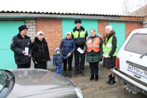 «Родительский патруль» МБДОУ «Детский сад «Тополек» вышел в рейд вместе с инспекторами ОГИБДД