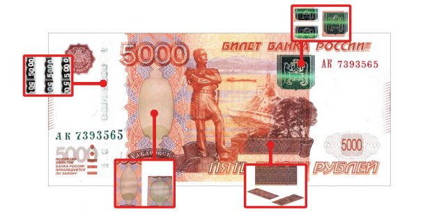Не дайте себя обмануть: учимся различать поддельные 5000 и 2000 рублей