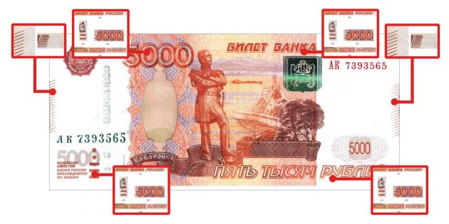 Не дайте себя обмануть: учимся различать поддельные 5000 и 2000 рублей
