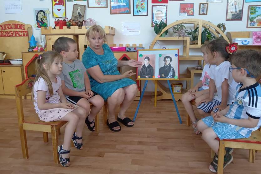 Вы сейчас просматриваете Реализация краткосрочного проекта «Мир сказок А. С. Пушкина»  в МБДОУ «Детский сад «Тополек»